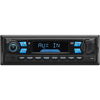 Sound Storm Laboratories ML43B Multimedia Car Stereo - Single Din, MP3 Player, No CD/DVD, Bluetooth Audio and Hands-Free Calling, USB, SD, AUX in, AM/FM Radio, Wireless Remote - style: Mechless ML43B