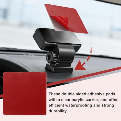 40 Pcs Double Sided Adhesive Pads, 2.36" x 2.36" Dash Cam Sticky Pads Self-Adhesive Square Mounting Foam Tape Waterproof & Heat Resistant for Car Walls Picture Home Decor, Red - size: 2.36" x 2.36"