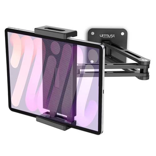 Urmust Dual Arm Tablet Wall Mount Ipad Holder, 4.7-13" - size: 2 Arm-Up to 13"