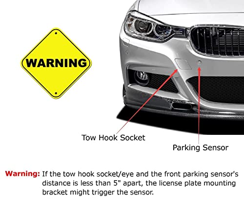 iJDMTOY Tow Hook License Plate Mounting Kit for Subaru 2022-up WRX/STI