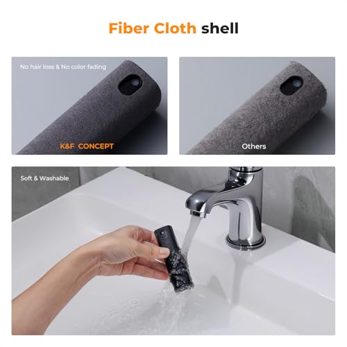 K&F CONCEPT 2-in-1 Screen Cleaning Tool, Includes 20ml Liquid, Grey & Pink