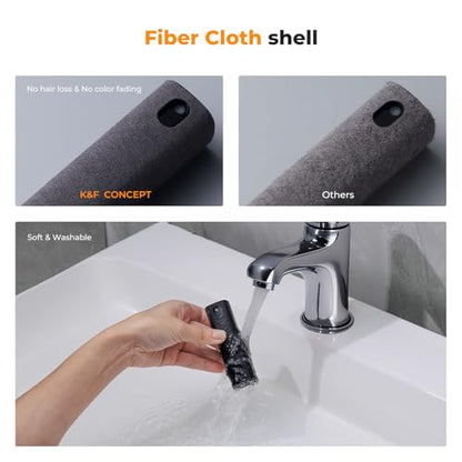 K&F CONCEPT 2-in-1 Screen Cleaning Tool, Includes 20ml Liquid, Grey & Pink