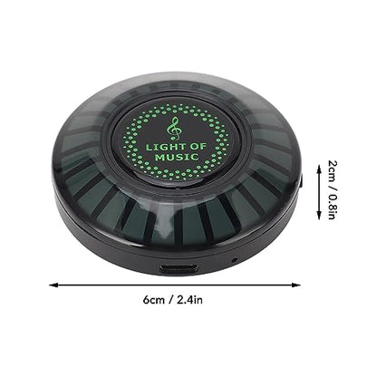 Voice Activated Rhythm Light, Sound Activated LED Lights, RGB Colorful Magnetic Pickup Music Sync Lights, Rechargeable ambient Lights for Car, Party, Desktop, DJ, Gaming Room