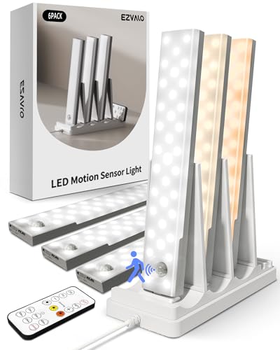 EZVALO Under Cabinet Lighting with Charging Station, Motion Sensor Lights - size: 9 Inch