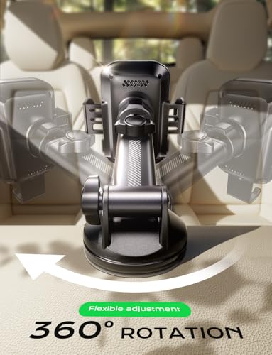Wireless Car Charger,15W Fast Charging Auto Clamping Phone Holders for Your Car Compatible with iPhone 16/15/14/13, for Samsung Galaxy S24 Ultra S23 S22 S21, S20, S10+ (Black)