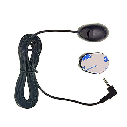 3.5mm Car Microphone with 9.85 Feet Assembly Cable Mic for Vehicle Head Unit Enabled Stereo GPS and DVD