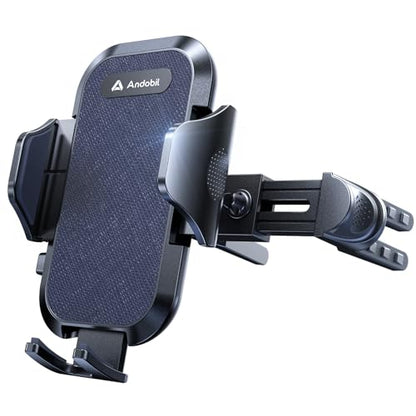 andobil Universal Car Phone Holder [Round Vent Friendly] Phone Mount for Car Circle Vent, Sturdy Clip 360° Rotation Cell Phone Car Holder Mount for Ford Mercedes Benz Toyota fit iPhone Samsung Blue - color: Blue