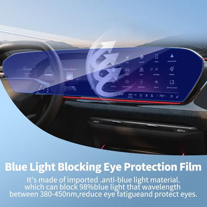 Screen Protector for 2026+ Audi A6/A5/S5/Q6/SQ6 14.5-Inch Curved Integrated - color: For 25-26 Audi A5/A6/Q6/SQ6 AIO Blue