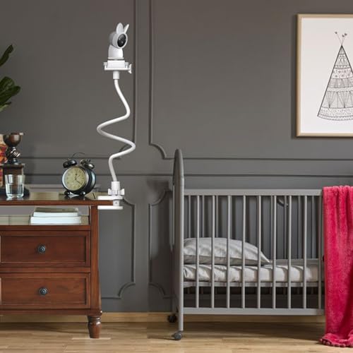Baby Cameras Mount Flexible Baby Monitor Holder Stand Shelf Only Compatible with ARENTI 2K Alnanny A4 Baby Monitor,Any Baby Cameras with 1/4" Screw Stan(33.7 inch/Camera Not Included) - size: 33.3" for ARENTI