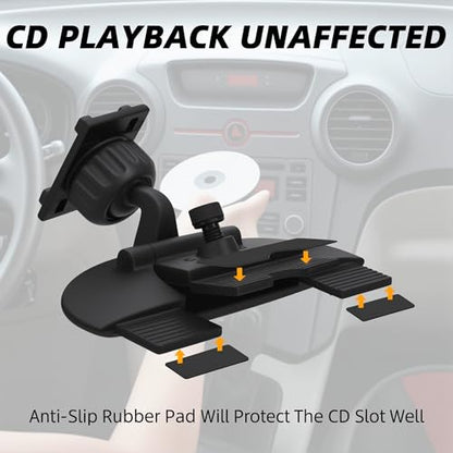 CD Slot Mount for Carplay Screen 17mm Ball for Garmin GPS/Phones