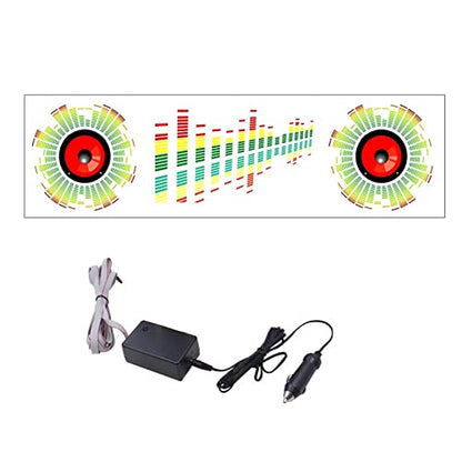 Sound Music Beat Activated Car Sticker Equalizer Rhythm LED Flash Light Audio Voice Rhythm Lamp (Trumpet) - size: Trumpet