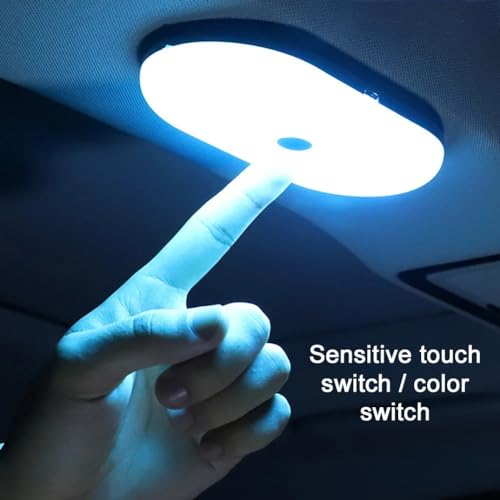 Car Roof Light Wireless LED Reading Light Rechargeable Interior Dome Lamp