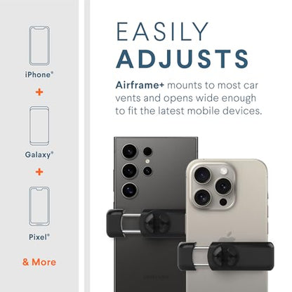 Kenu Airframe+, Air Vent Car Phone Holder Mount, Cell Phone Stand for Car, Expandable Grip & 360 Degree Pivot, Compatible with Latest iPhones, Samsungs, & Androids - size: Medium to Large Phones, style: Airframe+