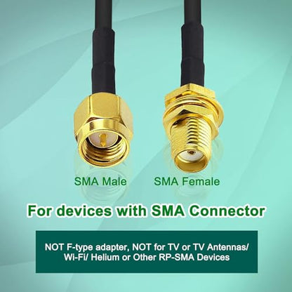 33ft WiFi Antenna Extension Cable RG174 RF SMA Male to SMA Female Coaxial Cable Low Loss Gold Plated Pigtail for Wireless LAN Router Bridge External Antenna Equipment 4pack - style: 33ft-Pack of 4