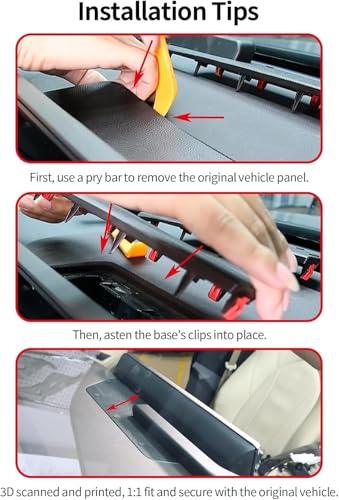 Car Phone Mount for 2020-2026 Toyota Highlander Accessories - size: fit for 2020-2026 Toyota Highlander