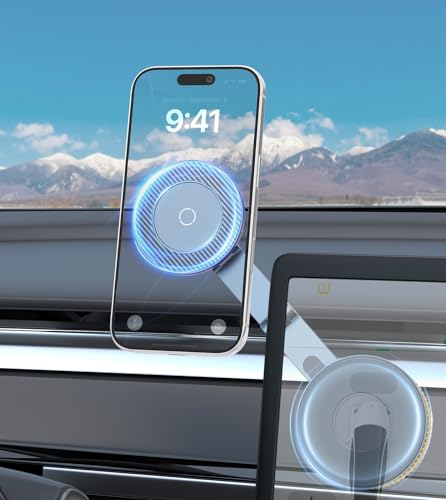 All-metal Magnetic Car Mount for Tesla,Strong Magnet &Foldable Phone Holder - size: 001