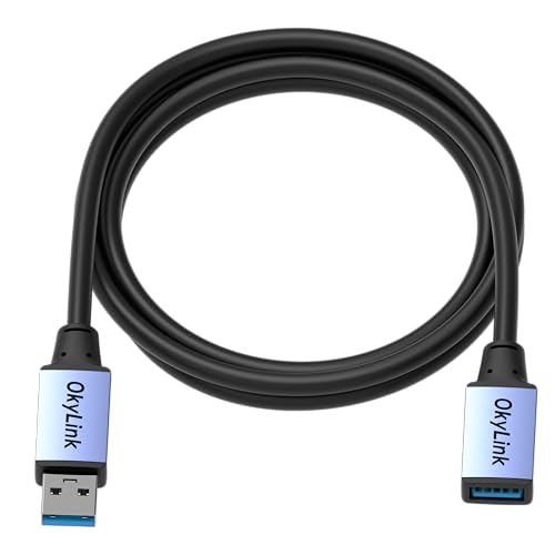 OkyLink USB 3.0/3.2 Gen 1 Extension CableA to A, Male to Female 5Gbps 5ft - color: USB3.0(5Gbps), size: 5ft (1.5m)