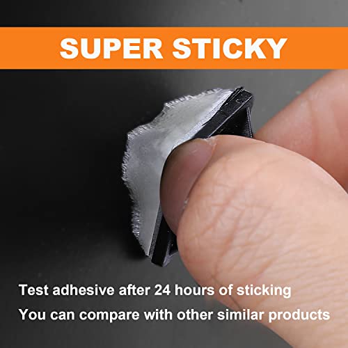 30 Pack 2 inch Zip Tie Adhesive Mounts Self Adhesive Cable Tie Base Holders with Multi-Purpose Tie wire clips with screw hole,Anchor stick on wire holder with 8 inch zip ties （Black&White） - color: 30 Pack 2" Black/White