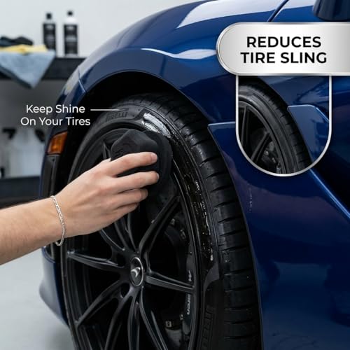 Tire Shine Applicator - Tire Shine Car Detailing Foam Sponge Tool - Tire Cleaner and Shine Tire Foam - Tire Shine Brush Car Cleaning Supplies (4 Pack) - size: 4 Pack