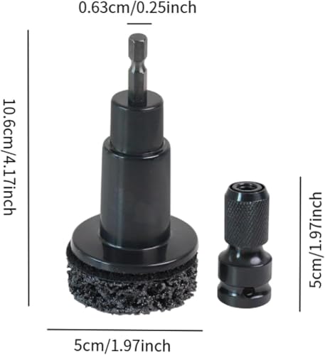 Inner Rim Cleaner & Wheel Hub Rust Removal Tool,Drill Attachment for Brake Parts, Automotive Wheels, and Electrical Connectors,All-in-One Hub Cleaning Kit