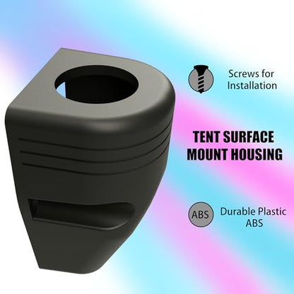 12V USB Charger Tent Panel Plastic Housing 2 PCS 1 Hole for USB Socket, DAMAVO Multiple Function Car DIY Accessories Boat ATV RV Marine 12V Socket Power Outlet for Cigarette Lighter Power Socket
