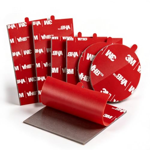 3M Double Sided Pads, Heavy Duty, 2 Square, 2 Rectangle & 2 Round, 6 Pack - size: 2.2"+1.5"×3"+2.2"(6 Pack), style: Variety Pack