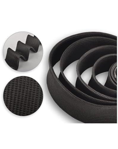 Fuel Line Heat Shield Wire Heat Shield Heat Shield Sleeve Auto Hose Spark Plug Wire Heat Shield Diesel Heater Exhaust Sleeve 2500 Degree for Car&Auto Wire Loom Brake Cable (1" IDX10',Black) - color: Black, size: 1" ID X 10'