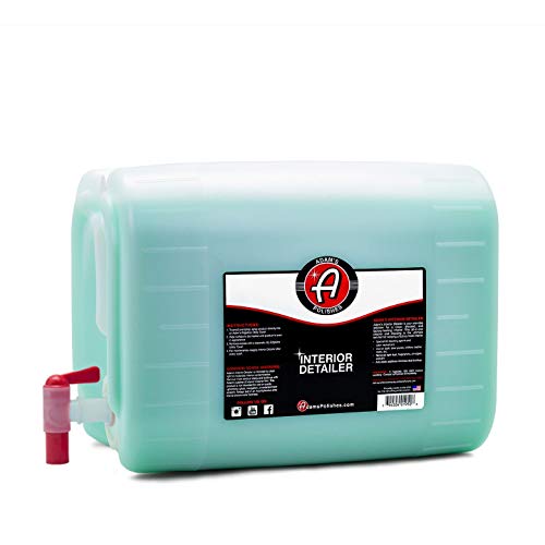 Adam's Interior Detailer (5 Gallon) - Total Car Interior Cleaner, Protectant & Dressing, Leather Conditioner, UV Protection Vinyl, Dashboard, Screen, Seat Cleaner & More