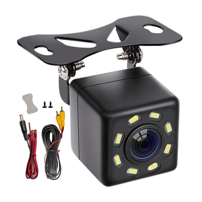 Universal Backup Camera, License Plate Mount, 480P, 8-LED Night Vision - size: 8 LED