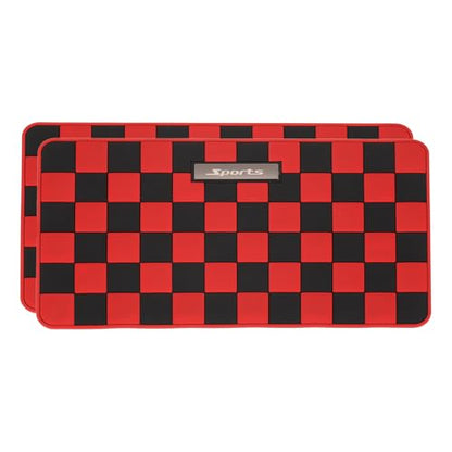 2 Pcs Car Dashboard Anti-Slip Mat, 10.2" x 5.9" Phone Grip Pad Non-Slip PVC Mat Anti-Skid Holder for Phone Keys Sunglasses Electronic Devices, Black-Red - color: Black-Red