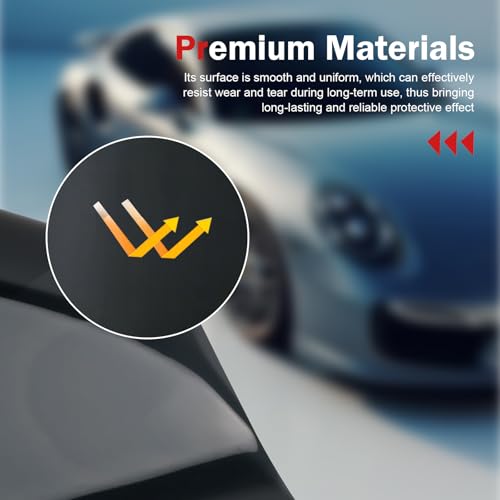 5% VLT Windshield Sun Visor Tint Film, 2 Pack 59x7.87 Inch Sun Shade Strip, Heat UV Block Anti Glare Light Reduction Auto Window Accessory (Black #B)