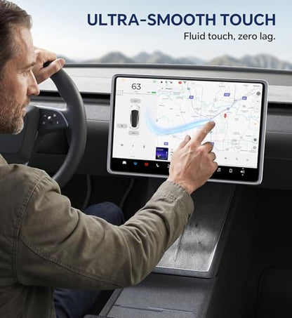 15.4'' Tesla Model Y Premium 2025 & Model 3 (2024-2026) Screen Protector【Fingerprint & Anti Scratch 】 Model Y Premium 2025/Model 3 Accessories Tempered Glass Protector with Alignment Kit