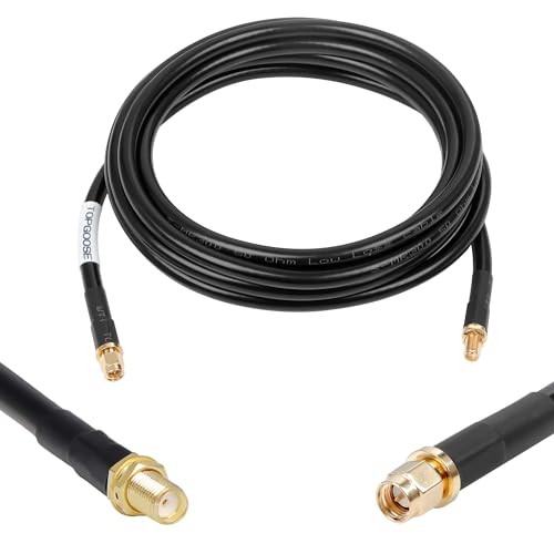 SMA Cable, SMA Male to SMA Female Cables RG58 SMA Extension Cable for SDR Equipment Antenna Ham Radio,3G 4G LTE Antenna,ADS-B,GPS and etc (10 ft) - size: 10 ft - 1PCS