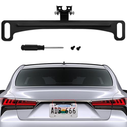 Reverse Rear Camera License Plate Bracket, Rear Camera Car Mount, Dash Cam Rear View Camera Metal Bracket, Car Accessories Back Up Camera License Plate Frame for Dash Cam Mirror Camera