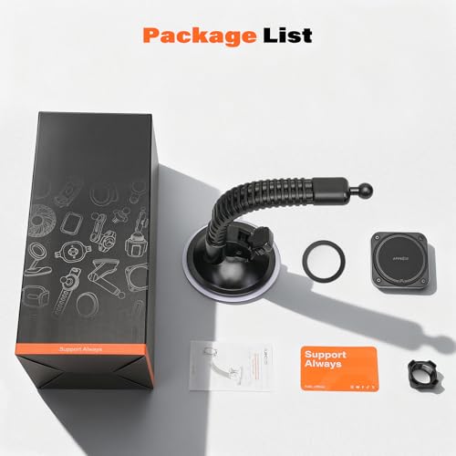 APPS2Car Phone Mount for Truck, Heavy-Duty Windshield Phone Holder