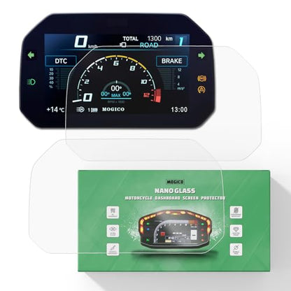 Motorcycle Accessories Nano Glass Dashboard Screen Protector Kit for BMW R1300GS Adventure 2024-2025 / R1250RS R1250R 2019+ / R1250GS Adventure 2018-2023 / R1200GS 2017+ (2 x Anti Glare)
