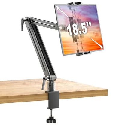 Portable Monitor Arm Mount Holder Screen Stand 18.5" 360° Rotating Base - size: up to 18.5"