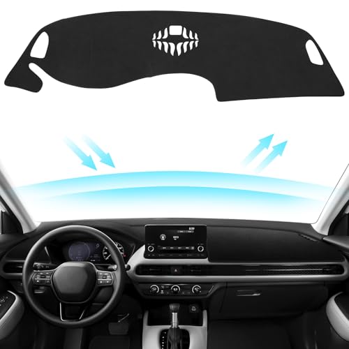 Black Dashboard Dash Board Cover Mat Carpet for Honda HRV HR-V 2023-2025 2026 Accessories Dash Cover Flannel Material Dash Mat Sunshade - size: for Honda 2023-2026 HRV