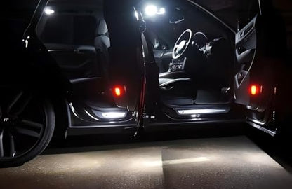 iJDMTOY Xenon White LED Footwell, Door Sill, Side/Under Door Lights, Compartment Glove Box or Trunk Cargo Lights, Compatible With Audi A1 A3 A4 A5 A6 A7 A8 Q3 Q4 Q5 Q7 Q8 - style: White