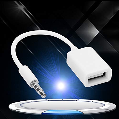 3.5mm Jack to USB Audio Adapter, 3.5mm Male Jack Plug to USB Female Converter Cable Cord AUX Audio Car Jack Cable Adapter for Music Player