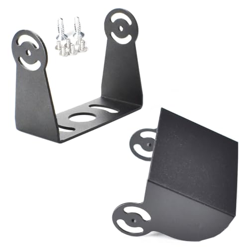 RV Backup Camera Mounting Bracket Truck Rear View Monitor Stand Mount Holder Adapter Kit for Trailer Bus Van Pickup Recreational Vehicle 5th Wheel Camper ( Bottom + Top Rack Protector )