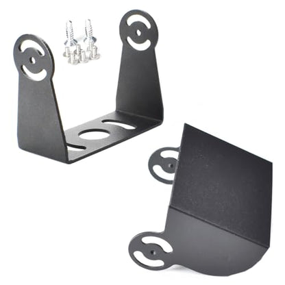 RV Backup Camera Mounting Bracket Truck Rear View Monitor Stand Mount Holder Adapter Kit for Trailer Bus Van Pickup Recreational Vehicle 5th Wheel Camper ( Bottom + Top Rack Protector )