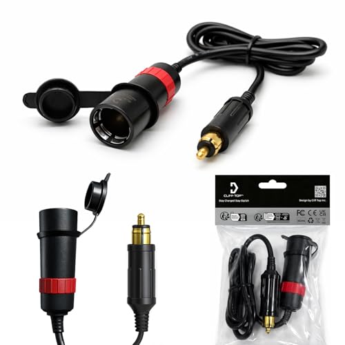 Cliff Top Hella DIN 12V/24V Cigarette Lighter Adapter Compatible with BMW - color: DIN to Cigarette Adapter Cable with Lock