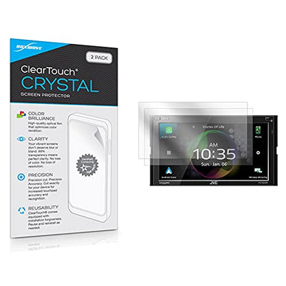 BoxWave Screen Protector Compatible with JVC KW-M865BW - ClearTouch Crystal (2-Pack), HD Film Skin - Shields from Scratches for JVC KW-M865BW - size: Crystal Clear (2-Pack)