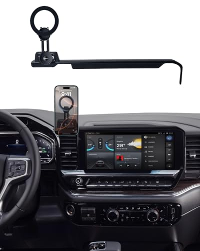 PZK Car Phone Holder for 2022-2026 Chevy Silverado/GMC Sierra 13.4'' Screen - color: Magsafe, size: 2022-2026 Silverado /GMC Sierra (Extension Rod)
