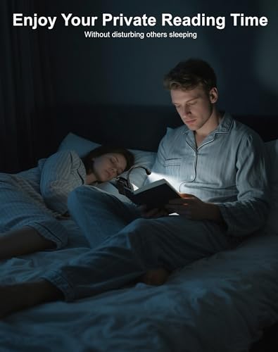Book Lights for Reading at Night, 80 Hrs, USB-C Rechargeable - size: S-CX008