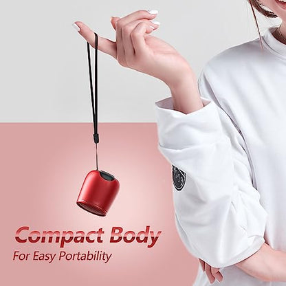 INSMY Small Bluetooth Speaker, Waterproof Mini Portable Wireless Speakers - color: 1-Red