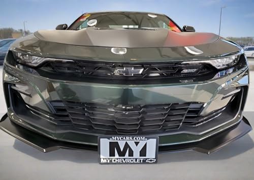 STO N SHO Front License Plate Bracket Compatible with 2020-2024 Chevrolet Camaro with Factory Ground Effects /1LE Performance Pack(SNS89c)