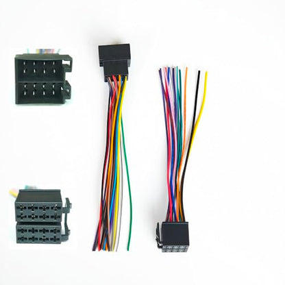 16 Pin Universal ISO Car Radio Wiring Harness Adapter - Plug and Play Power Speaker Wire Connector for Aftermarket Stereo Head Unit Installation