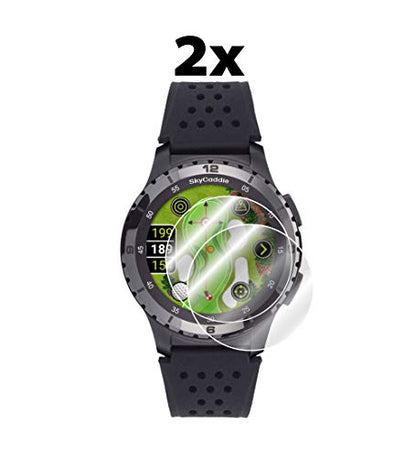 IPG for SkyCaddie LX5 - LX5C GPS Golf Watch Screen Protector (2 Units) Invisible Ultra HD Clear Film Anti Scratch Guard-Smooth/Self-Healing/Bubble -Free for LX5